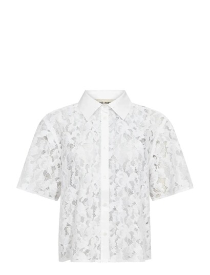 MOS MOSH Mmlia River Ss Lace Shirt   White   L