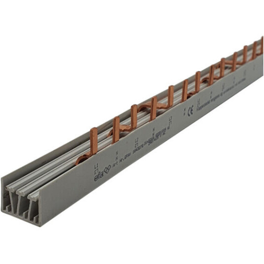 EFA Samleskinne stift S4/16 L1-N-L2-N-L3-N 16mm² 1m - 1643278