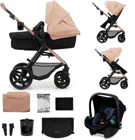 Kinderkraft 3 i 1 MOOV CT MINK PRO GREY barnevogn
