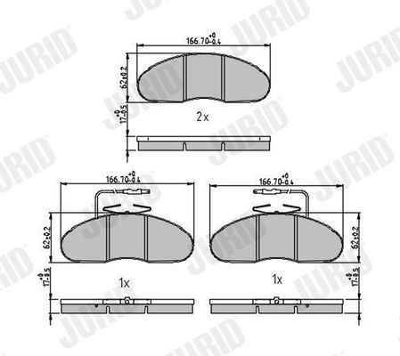Bremseklosser JURID 572374J Bremseklosser JURID 572374J
