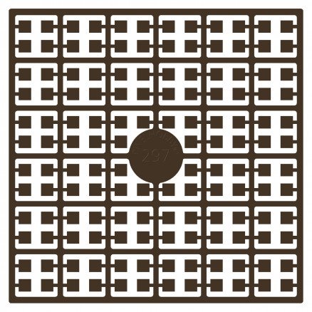 Pixelhobby Midi Perler 297 Kaffe 2x2mm 144 pixels
