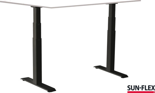 Sun Flex Easydesk Adapt Vi Skrivebord Traffic Black Grålamiant 140*80 Sun Flex Easydesk Adapt Vi Skrivebord Traffic Black Grålamiant 140*80