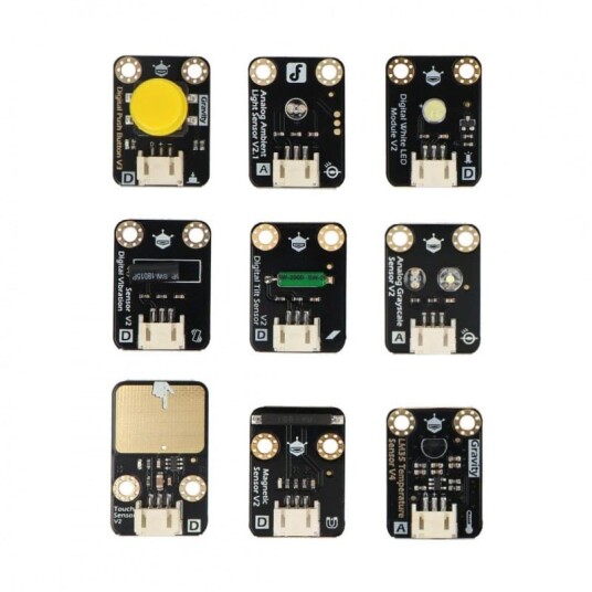 Digitale og analoge moduler for Arduino 9 sensormoduler fra DFRobot