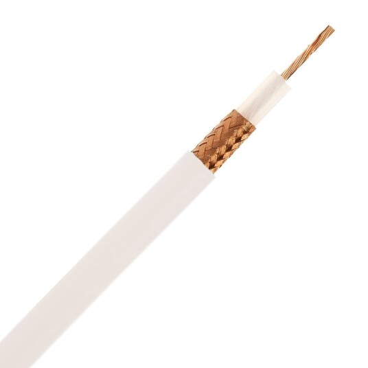 Webro Koaksialkabel RG660 75 Ohm Hvit metervare 1 305m