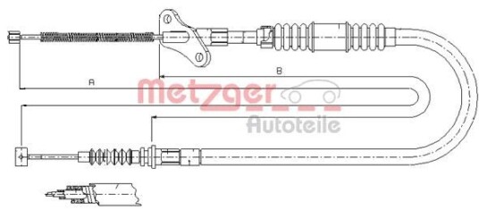 Metzger Tautrekk parkeringsbrems METZGER 17.2721