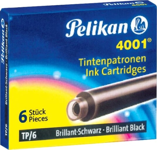 Pelikan 4001 TP/6 Blekkpatron kongelig blått 0.8 ml en pakke 6 for Pelikano P481; R480; Junior P67 Pelikan 4001 TP/6 Blekkpatron kongelig blått 0.8 ml en pakke 6 for Pelikano P481; R480; Junior P67