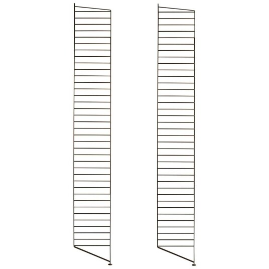 String Golvgavel 200 X 30 Cm Brun 2 Pack Hyller & Hyllesystem Nils Strinning Metall String Golvgavel 200 X 30 Cm Brun 2 Pack Hyller & Hyllesystem Nils Strinning Metall