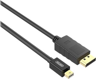Unitek Y-C611bk Displayport-Kabel Mini Displayport Hann Til Displayport Hann Displayport 1.2 2 M 4K-Støtte Svart Unitek Y-C611bk Displayport-Kabel Mini Displayport Hann Til Displayport Hann Displayport 1.2 2 M 4K-Støtte Svart