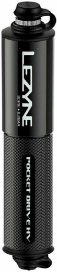 Lezyne Pocket Drive HV Håndpumpe svart Lezyne Pocket Drive HV Håndpumpe svart