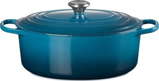 Le Creuset Oval Gryte med Lokk 6,3L 31 cm ??? Bl??