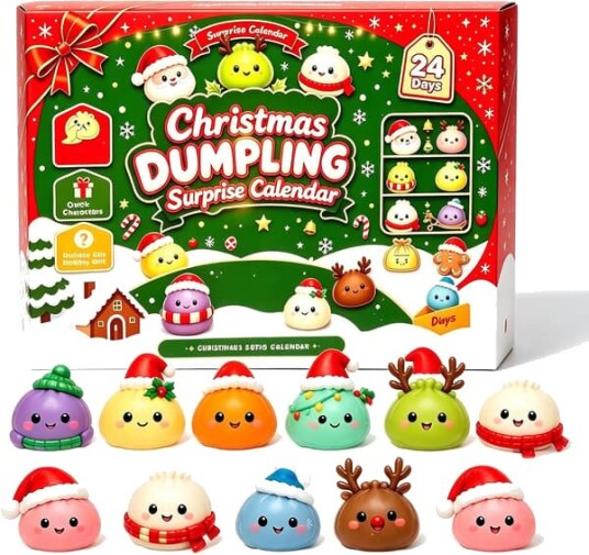 Jule dumpling adventskalender blindboks 24 dagers nedtellingskalender