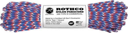 Rothco Paracord Nylon 30m Rød