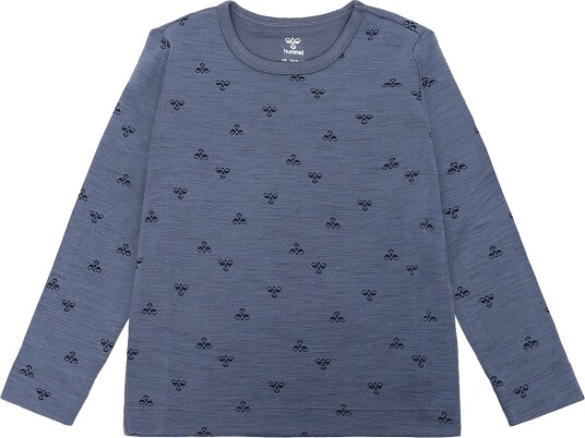 Hummel Hmlmini Wool T Shirt L/S FLINT STONE 110