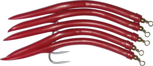 Marinor gummimakk - 5pk rød - #4/0