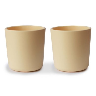 mushie Cup 200 ml 2 stk, blek påskelilje mushie Cup 200 ml 2 stk, blek påskelilje