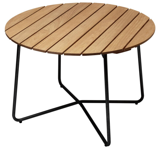 Grythyttan Stålmöbler Bord 9A Oljet eik/svart 100 cm Natur