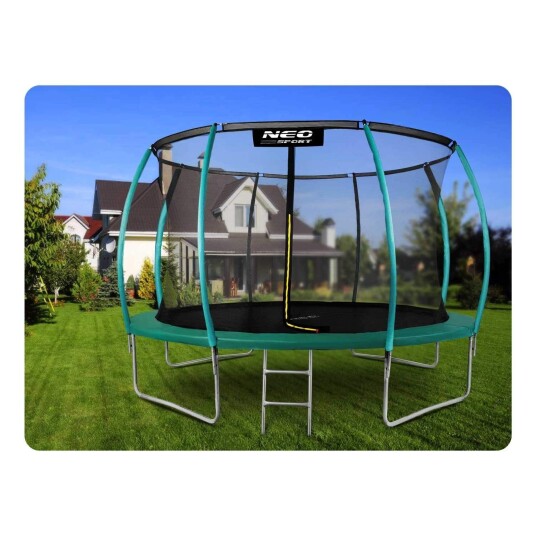 Profilert hagetrampolin 14ft/435cm med Neo Sport internnett