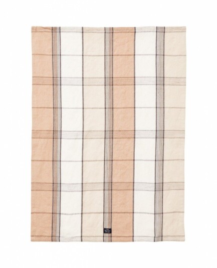 Lexington Kjøkkenhåndkle Lin-Bomull Beige-Hvit 50x70