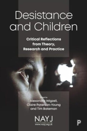 Desistance and Children  Critical Reflections from Theory, Research and Practice