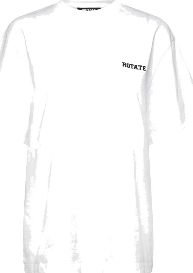 ROTATE Jersey Oversized T Shirt White S ROTATE Jersey Oversized T Shirt White S
