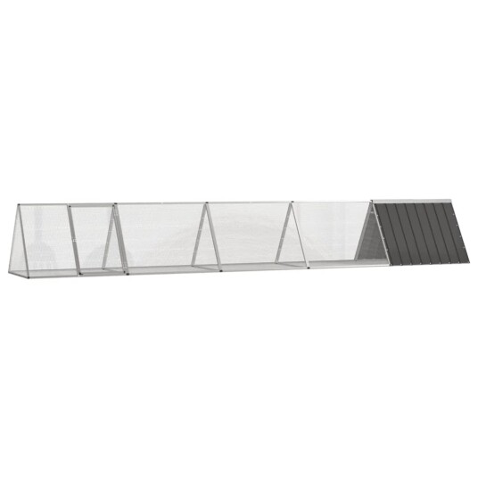 Kaninbur Antrasitt 504.5X80.5X71 cm Galvanisert Stål