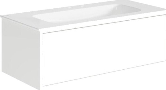 Gustavsberg Ducentic Servantskap med Porselenservant Hvit / 100cm 2 Enkel Hull for Kran Gustavsberg Ducentic Servantskap med Porselenservant Hvit / 100cm 2 Enkel Hull for Kran