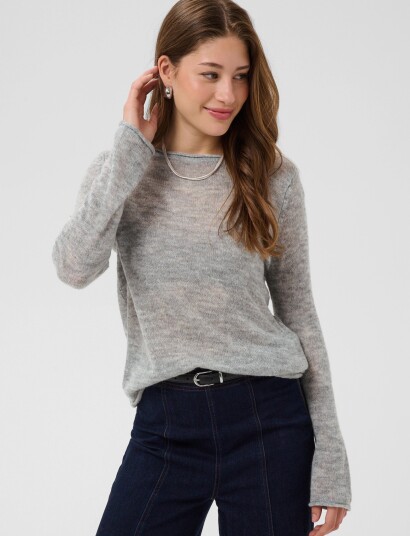 Saint Tropez Sabbarasz Boatneck Pullover Grey XS