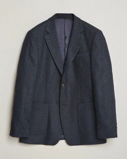Tiger of Sweden Justin Wool Flannel Suit Blazer Midnight Blue