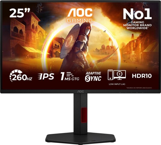 AOC 25G4ZR 24.5" Full HD Fast IPS 260Hz Monitor