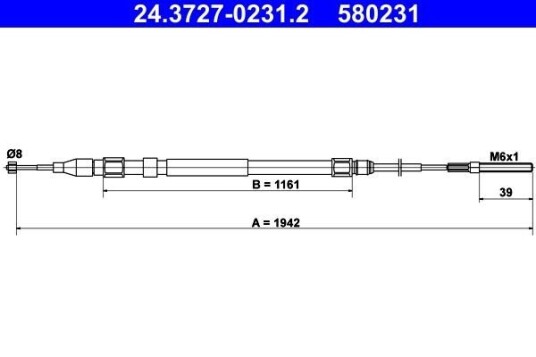 Bremsewire ATE 24.3727 0231.2