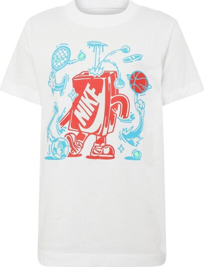 Nike K Nsw Tee Boxy Mlt Spt   WHITE   122 128