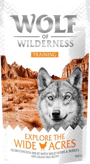 Wolf Of Wilderness Trening Explore The Wide Acres Kylling 100 G