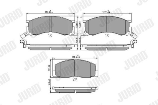 Bremseklosser JURID 572342J Bremseklosser JURID 572342J