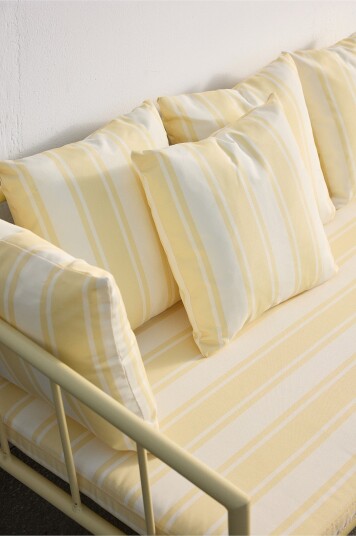 Jotex Putesett Sofa Smørgul stripe MENTON 2234442040
