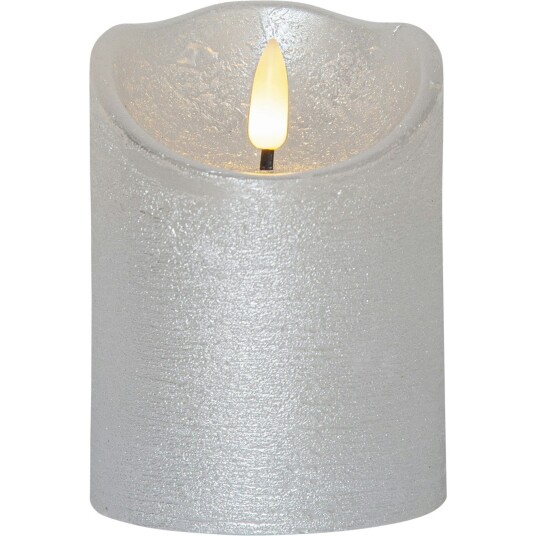 Star Trading Flamme Rustic LED Kubbelys Silver 10 cm