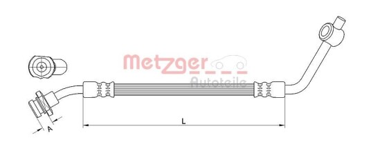 Bremseslange METZGER 4112533