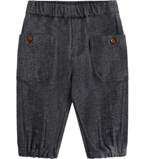 Hust And Claire Hust & Claire Tue Herringbone penbukse til barn grey blend 80
