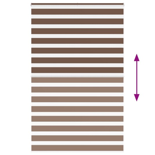 Sebragardin brun 150x200 cm stoff bredde 145,9 polyester