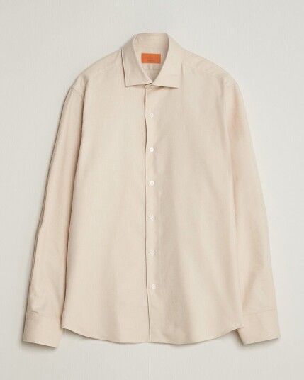 Grigio Washed Flannel Shirt Off White