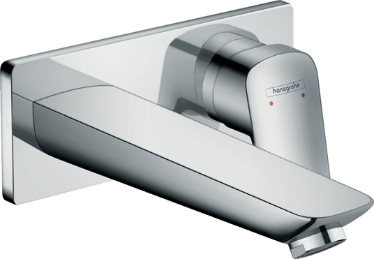 Hansgrohe Logis servantbatteri Til innbygging, 19,5 cm tut, Krom Hansgrohe Logis servantbatteri Til innbygging, 19,5 cm tut, Krom