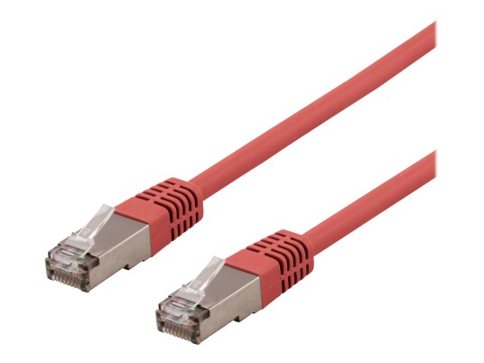 Deltaco Cat6 S/FTP Koblingskabel 1 m Rød - Halogenfri, RJ-45