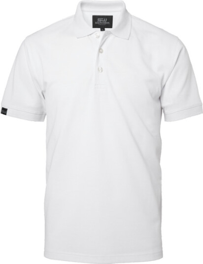 SouthWest Men Weston Solid Polo Hvit 1 stk SBG-355-01 XS