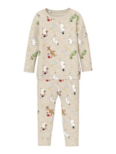 Name It Semol Moomin Pysj til barn peyote melange 110