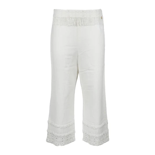 Twinset Dame Bukser Hvit 2XS Twinset Dame Bukser Hvit 2XS