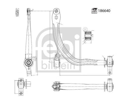 Bærearm FEBI BILSTEIN 186640