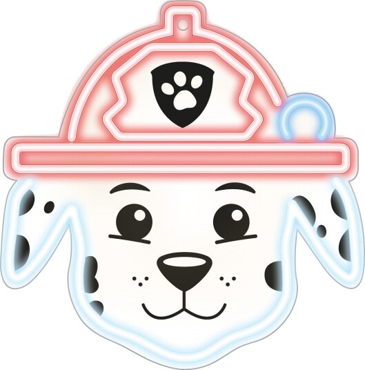Paw Patrol Neon LED Vegglampe   Marshall