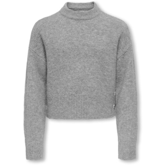 kids ONLY Medium Grey Melange Kogrene Life Ls Knap O Neck Cp Knt 122 128 kids ONLY Medium Grey Melange Kogrene Life Ls Knap O Neck Cp Knt 122 128