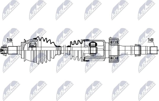 Nty Drivaksel NTY NPW BM 204 Nty Drivaksel NTY NPW BM 204