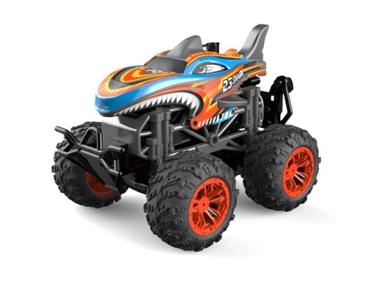 RC Toys T182 Shark - Oransje Stuntbil med lys musikk røyk