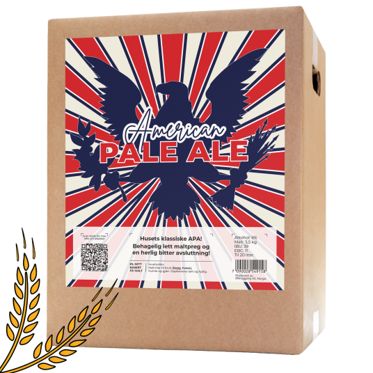 Ølbrygging As American Pale Ale allgrain ølsett Husets klassiske APA!